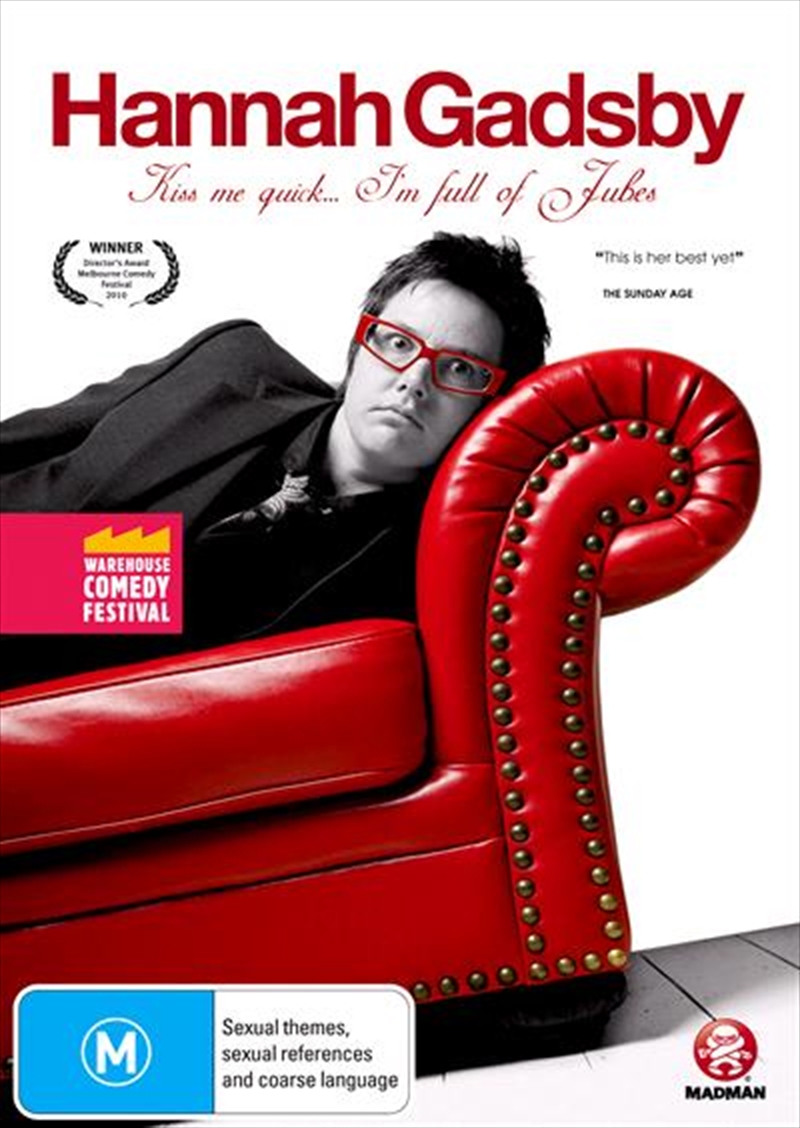 Hannah Gadsby - Kiss Me Quick, I'm Full Of Jubes - Warehouse Comedy Festival/Product Detail/Standup Comedy