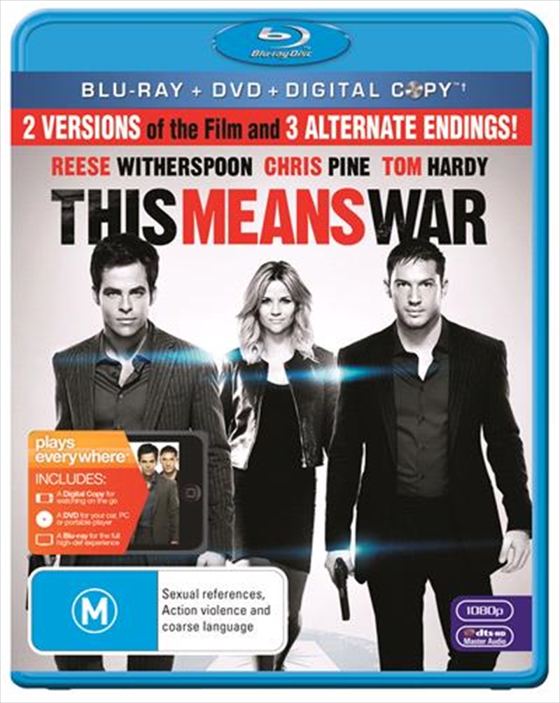 This Means War  Blu-ray + DVD + Digital Copy/Product Detail/Comedy
