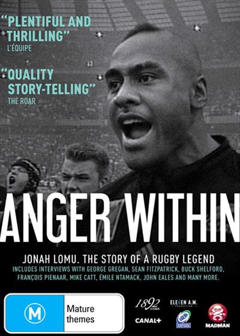 Anger Within - Jonah Lomu - A Rugby Legend/Product Detail/Sport