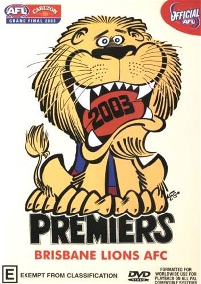 AFL Premiers 2003 - Brisbane Lions/Product Detail/Sport