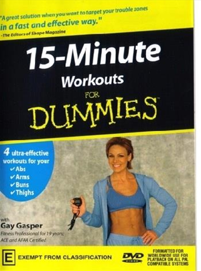 Buy 15 Minute Workout For Dummies DVD Online Sanity