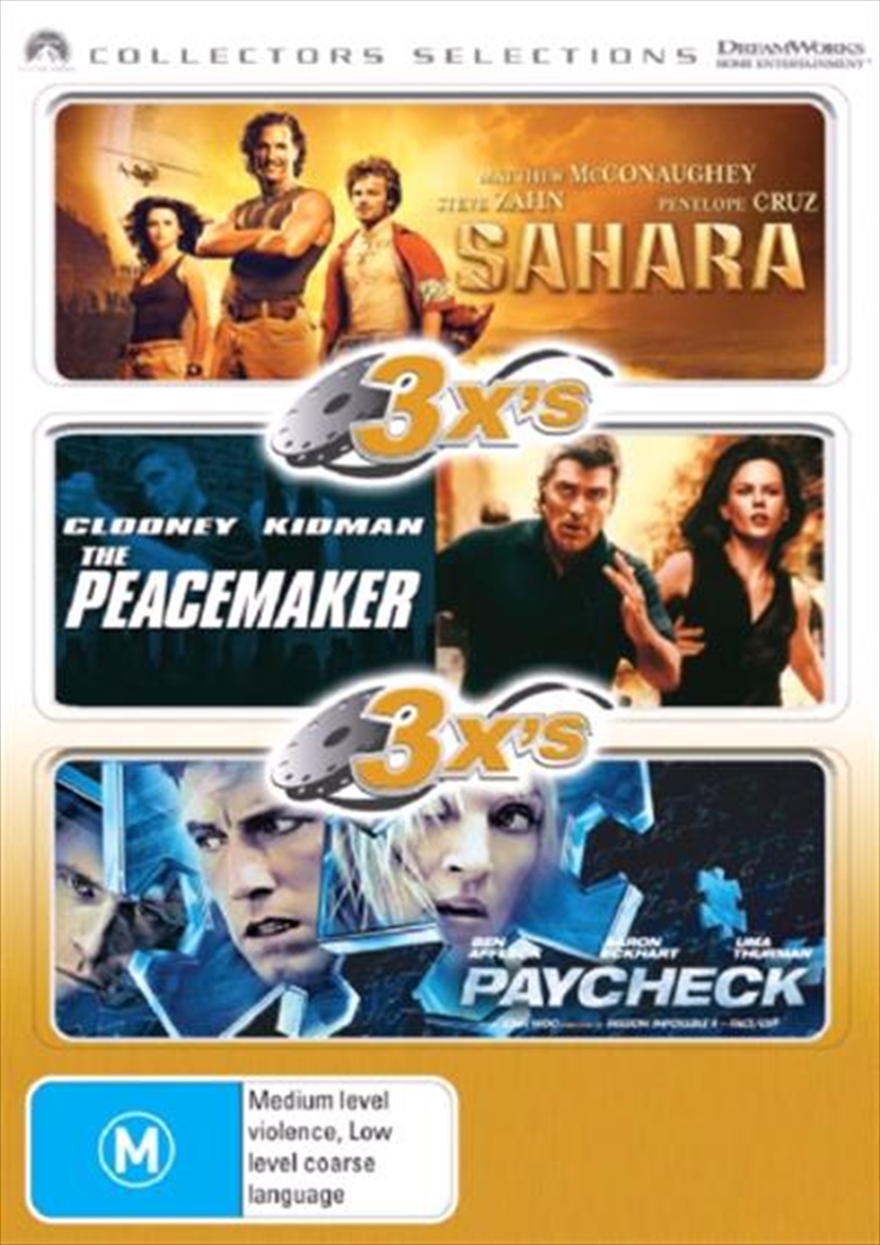 Sahara  / Peacemaker, The  / Paycheck/Product Detail/Action