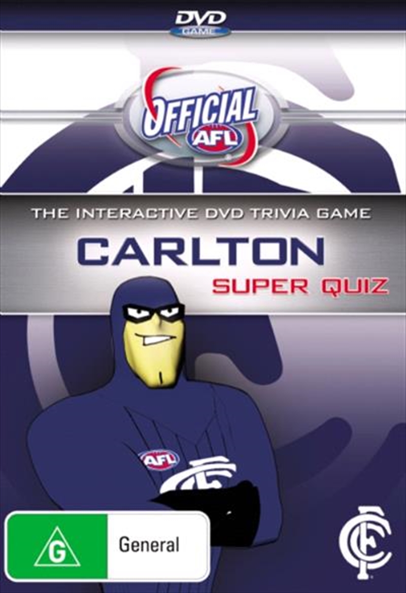 Buy AFL Carlton Super Quiz (DVD Game) Online Sanity