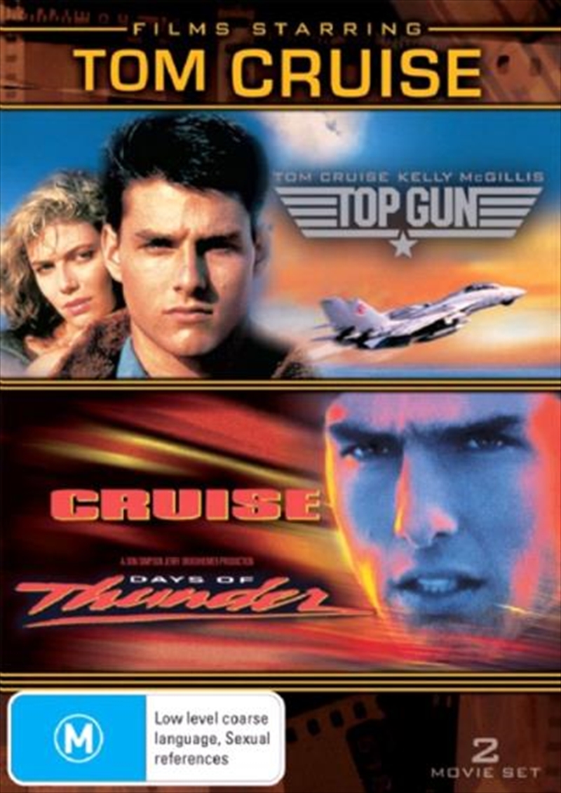 Tom Cruise Top Gun / Days Of Thunder Action, DVD Sanity