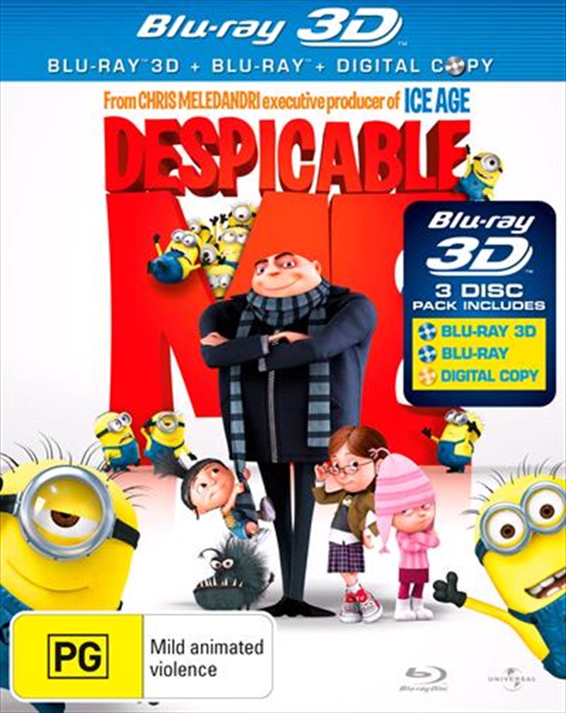 Despicable Me  3D + 2D Blu-ray + Digital Copy/Product Detail/Movies on DVD, Blu-ray & 4K