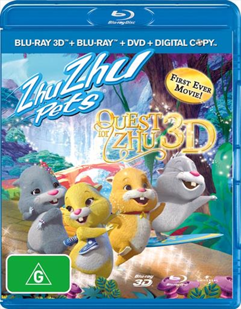Zhu Zhu Pets - The Quest For Zhu  3D + 2D Blu-ray/Product Detail/Movies on DVD, Blu-ray & 4K