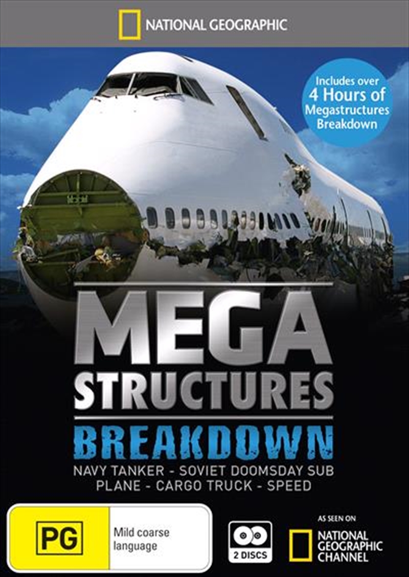 National Geographic -  Megastructures Breakdown - Plane, Navy Tanker, Soviet Nuclear Sub, Cargo Truc/Product Detail/Documentary