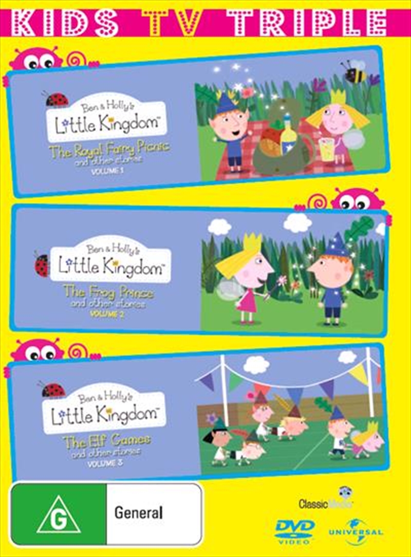 Ben And Holly's Little Kingdom - Vol 1-3  Kids TV Triple - Boxset/Product Detail/Animated