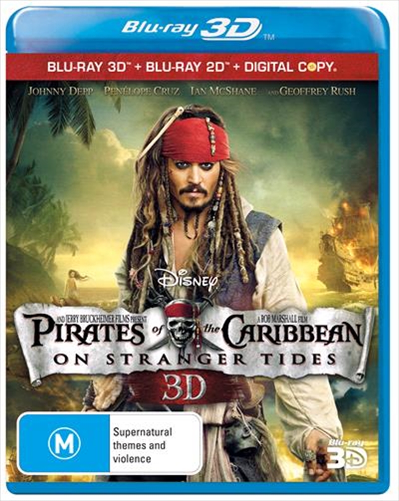 Pirates Of The Caribbean - On Stranger Tides  3D + 2D Blu-ray + Digital Copy/Product Detail/Movies on DVD, Blu-ray & 4K