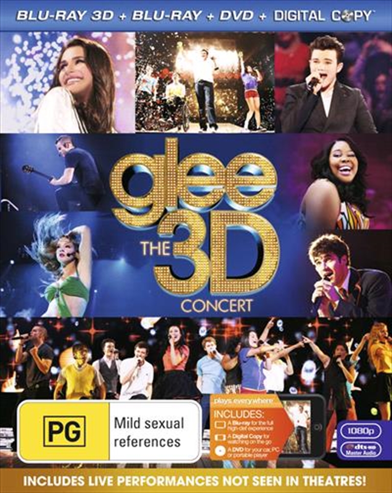 Glee - The 3D Concert  3D + 2D Blu-ray + DVD + Digital Copy/Product Detail/Movies