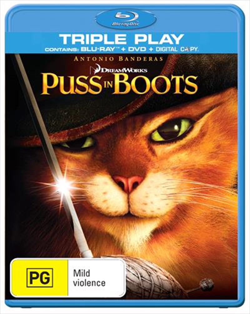 Puss In Boots  Blu-ray + DVD + Digital Copy/Product Detail/Animated