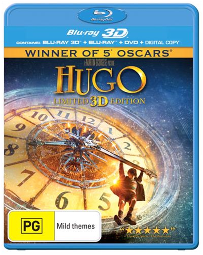 Hugo  3D + 2D Blu-ray + DVD + Digital Copy/Product Detail/Movies