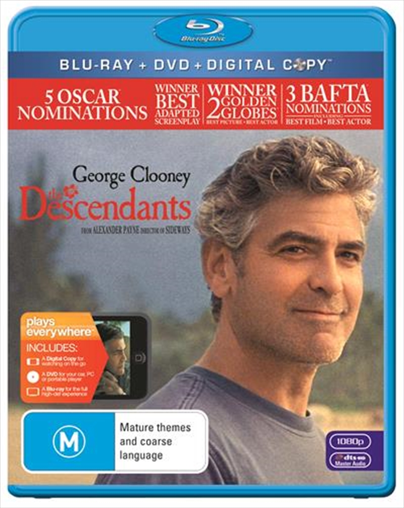 Descendants  Blu-ray + DVD + Digital Copy, The/Product Detail/Drama
