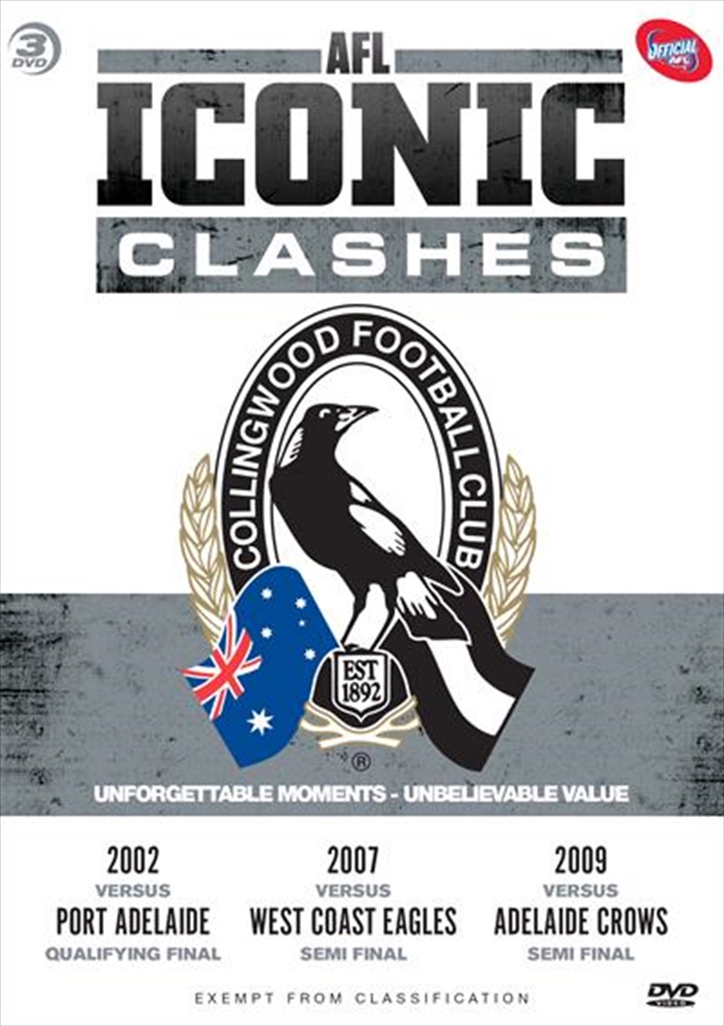 Buy AFL Iconic Clashes Collingwood Online Sanity