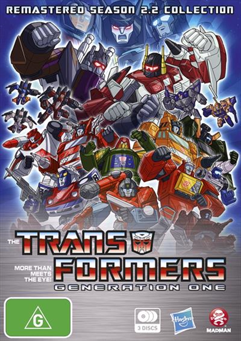 Transformers Generation 1 Season 2 Part 2 Remastered Anime, DVD