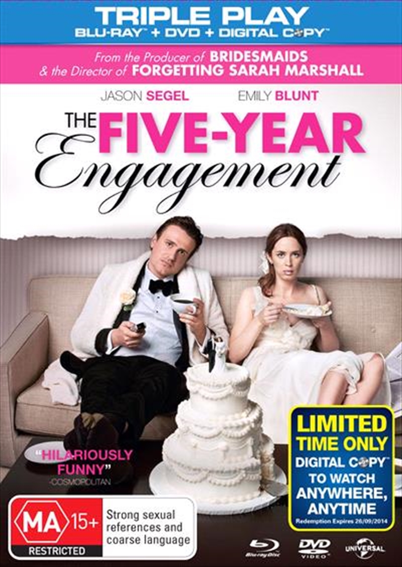 Five Year Engagement  Blu-ray + DVD + Digital Copy, The/Product Detail/Comedy
