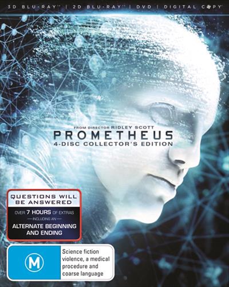 Prometheus  3D + 2D Blu-ray + DVD + Digital Copy/Product Detail/Movies on DVD, Blu-ray & 4K
