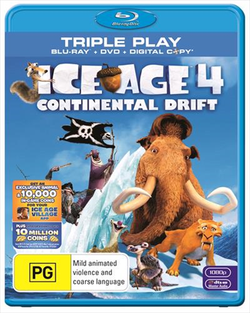 Ice Age 4 - Continental Drift  Blu-ray + DVD + Digital Copy/Product Detail/Animated