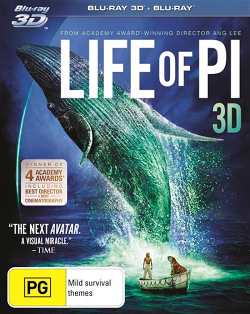 Life Of Pi  3D + 2D Blu-ray/Product Detail/Movies on DVD, Blu-ray & 4K