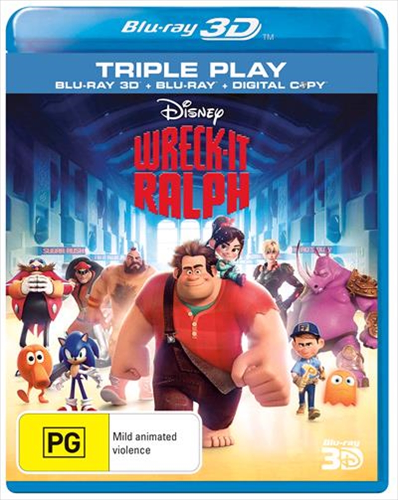 Wreck-It Ralph  3D + 2D Blu-ray + Digital Copy/Product Detail/Movies on DVD, Blu-ray & 4K