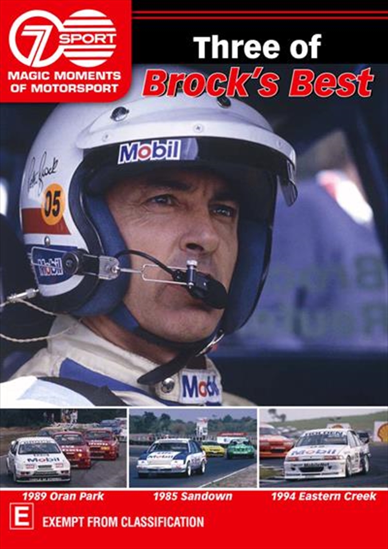 Magic Moments Of Motorsport - Three Of Brock's Best | DVD
