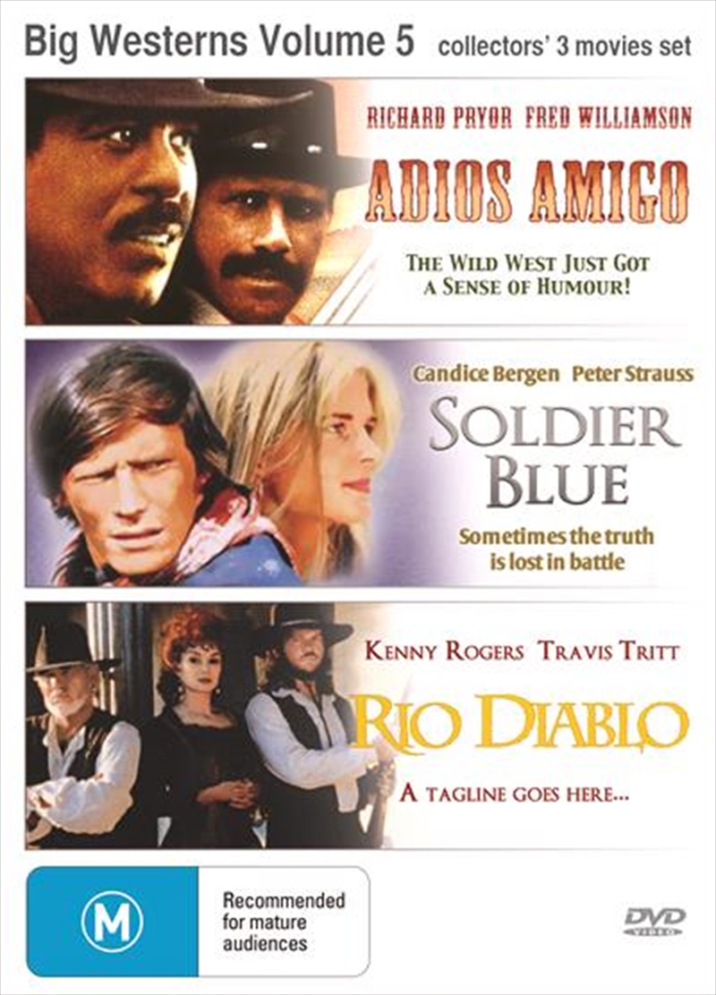 Big Westerns - Vol 5  Triple Pack - Adios Amigo, Soldier Blue, Rio Diablo/Product Detail/Western