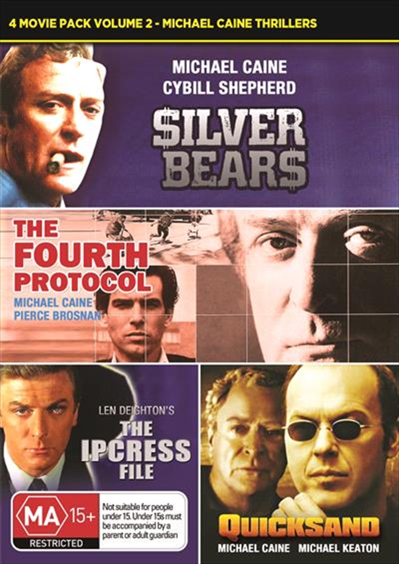 Michael Caine Thrillers - Quicksand / Silver Bears / The Fourth Protocol / The Ipcress File/Product Detail/Thriller