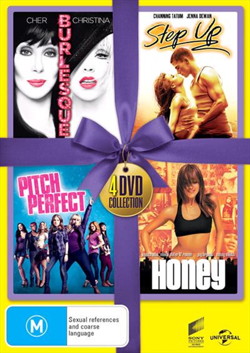 Burlesque / Honey / Pitch Perfect / Step Up  4 Movie Set - Purple Ribbon/Product Detail/Musical