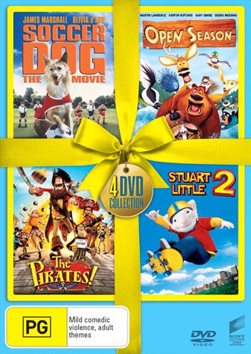 Buy Stuart Little 2 / Open Season / Pirates! Band Of Misfits / The Soccer  Dog | 4 Movie Set - Yellow Rib Online | Sanity