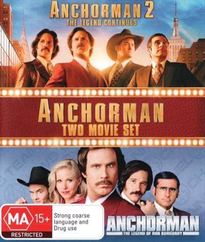 Anchorman - The Legend Of Ron Burgundy / Anchorman 2 - The Legend Continues | DVD