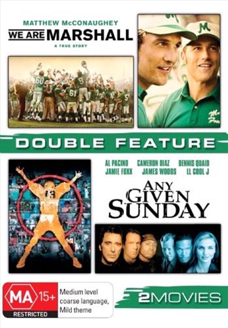 Any Given Sunday / We Are Marshall  Double Pack - Football/Product Detail/Drama