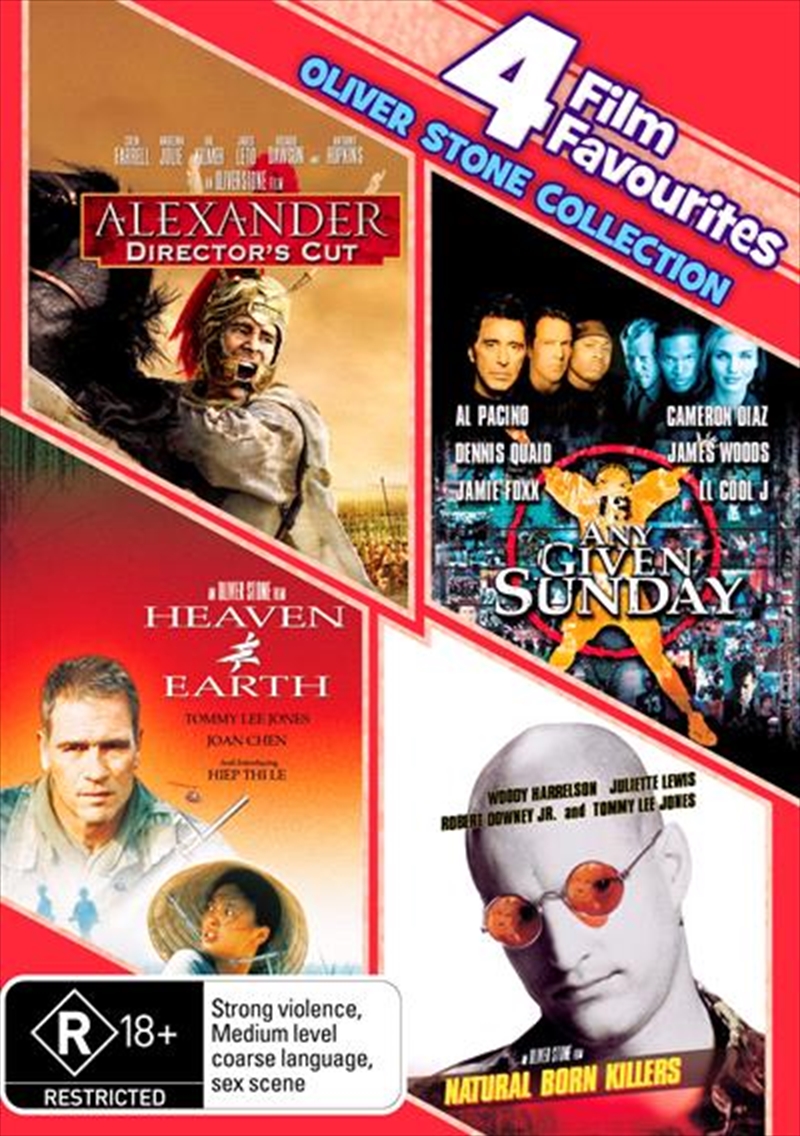 Alexander / Any Given Sunday / Heaven and Earth / Natural Born Killers  Oliver Stone 4 Film Set/Product Detail/Action
