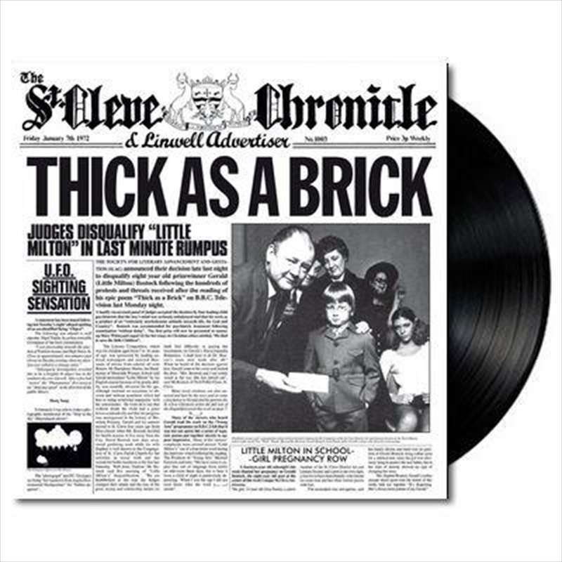 Thick As A Brick: 180gm Vinyl/Product Detail/Rock/Pop