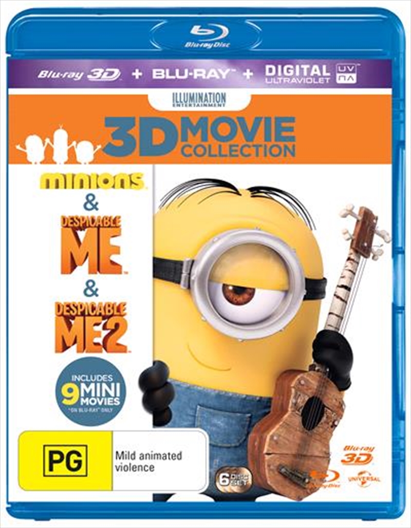 Despicable Me / Despicable Me 2 / Minions  3D + 2D Blu-ray + UV - Triple Pack/Product Detail/Animated