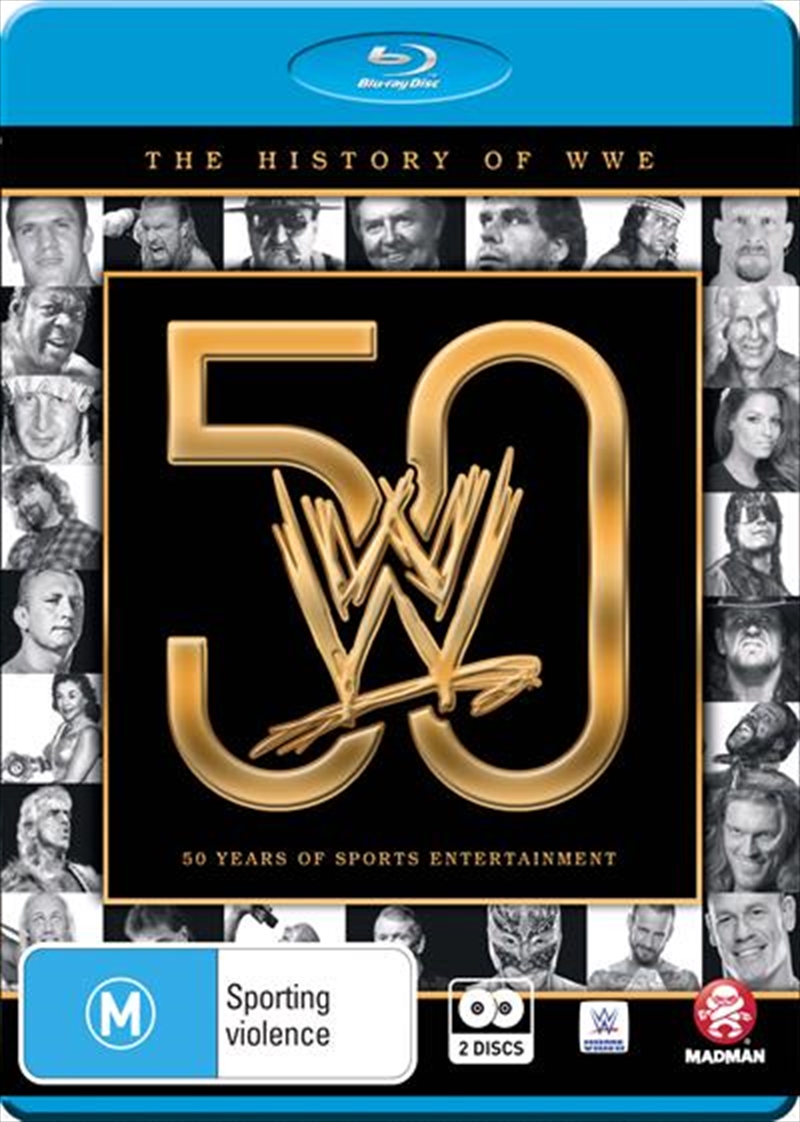WWE - The History Of WWE - 50 Years of Sports Entertainment | Blu-ray
