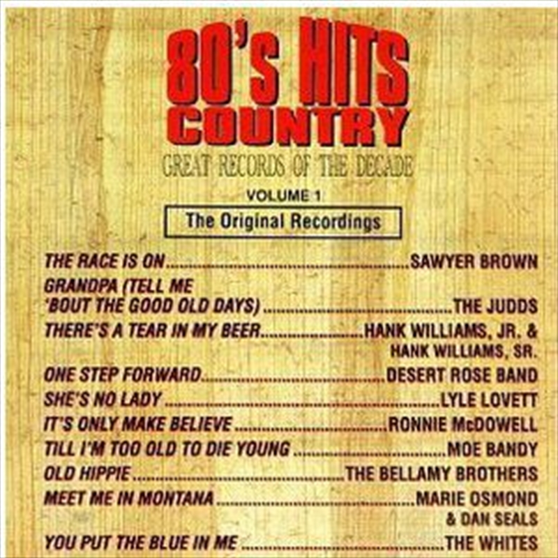 80s Country Hits:  Vol 1/Product Detail/Compilation