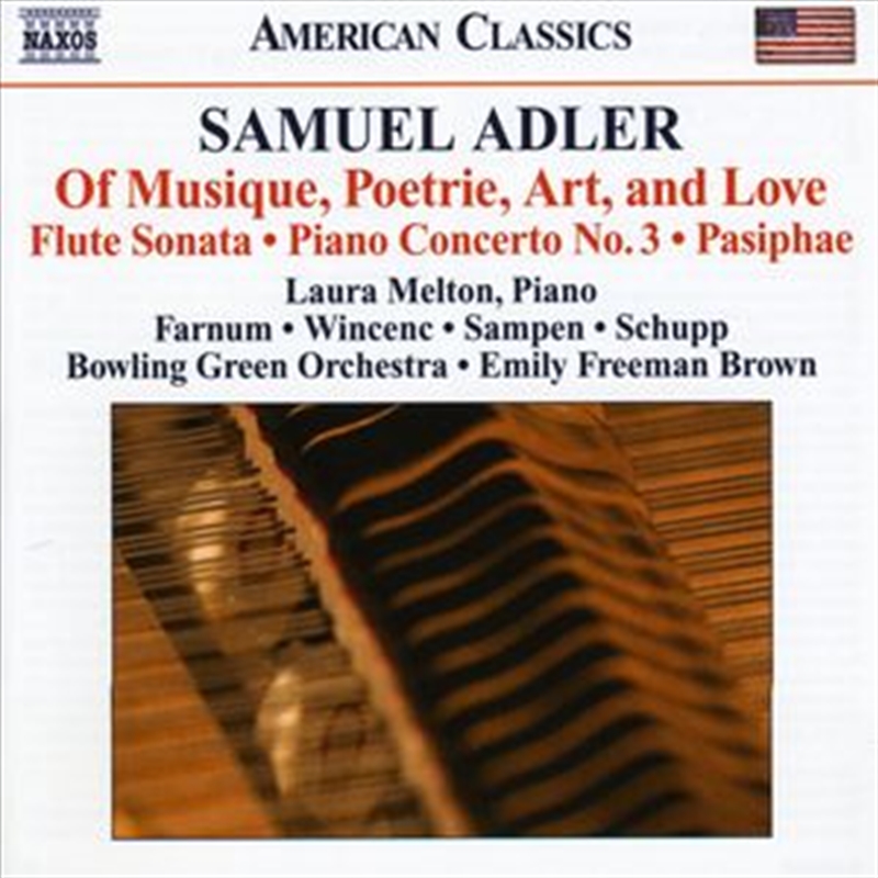 Adler Of Musique, Poetrie, Art & Love/Product Detail/Classical