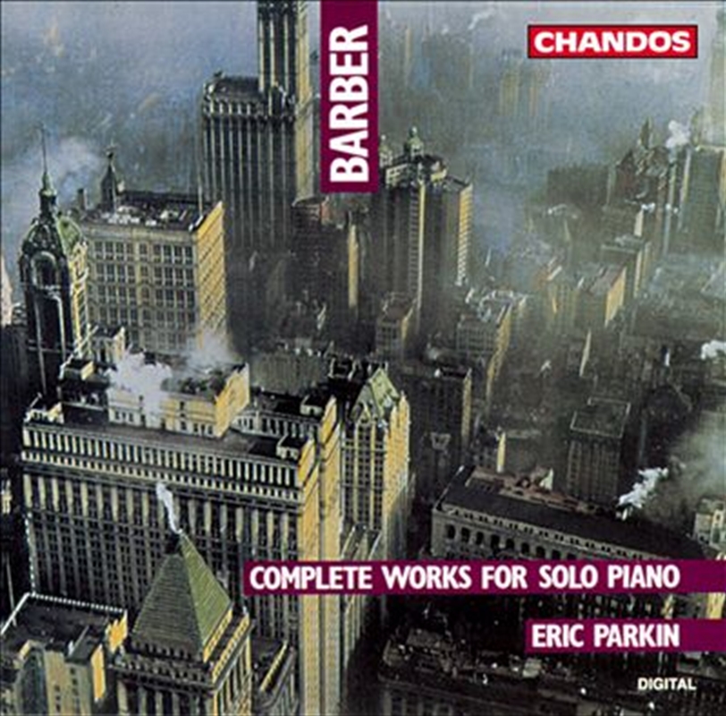 Barber: Piano Works Complete/Product Detail/Classical
