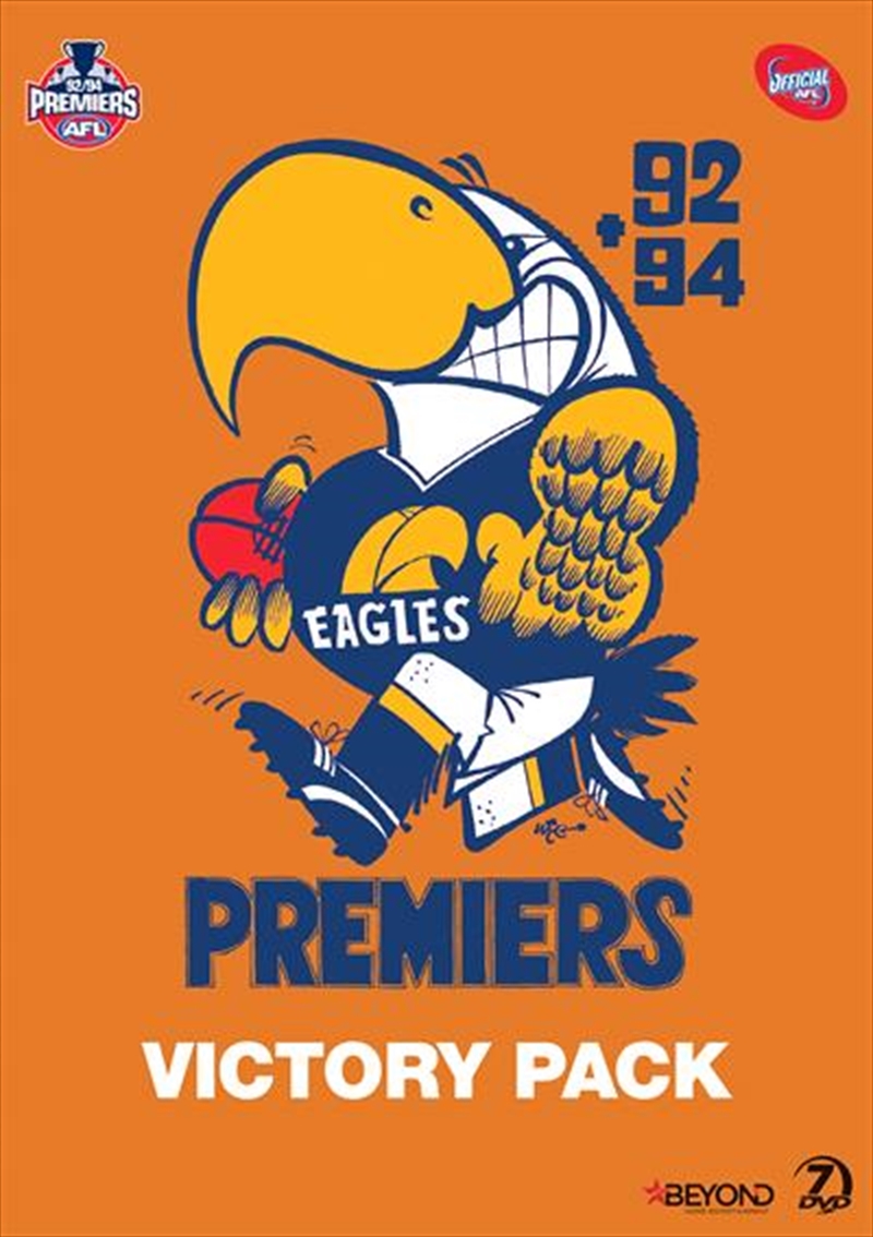 AFL Premiers 1992/94 - West Coast Eagles  Victory Pack/Product Detail/Sport