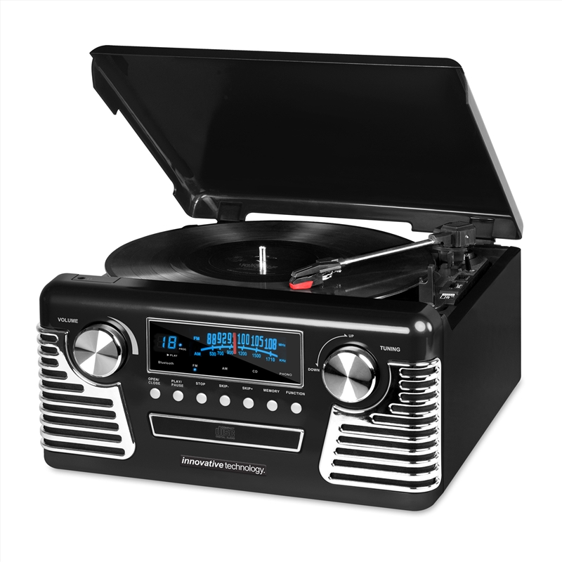 Innovative Technology Retro Stereo With Turntable/Product Detail/Speakers