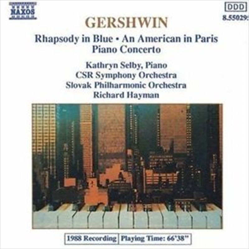 Gershwin Rhapsody in Blue/ An American In Paris Concerto/Product Detail/Classical