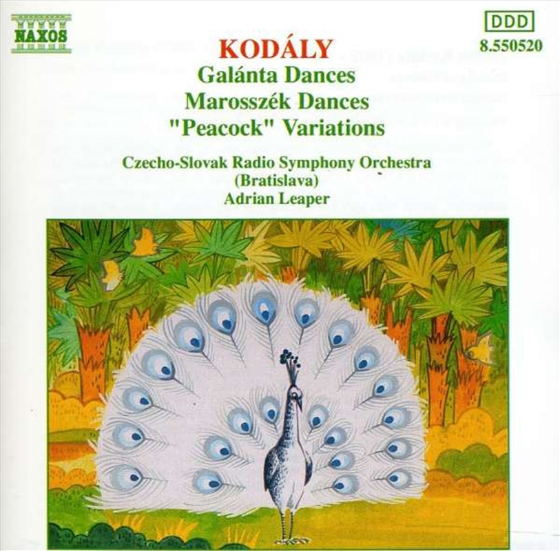 Kodaly Galanta Dances Marosszek Dances Peacock Variations/Product Detail/Music