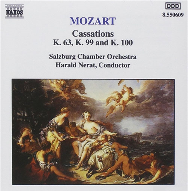Mozart Cassations K63, 99 & 100/Product Detail/Music