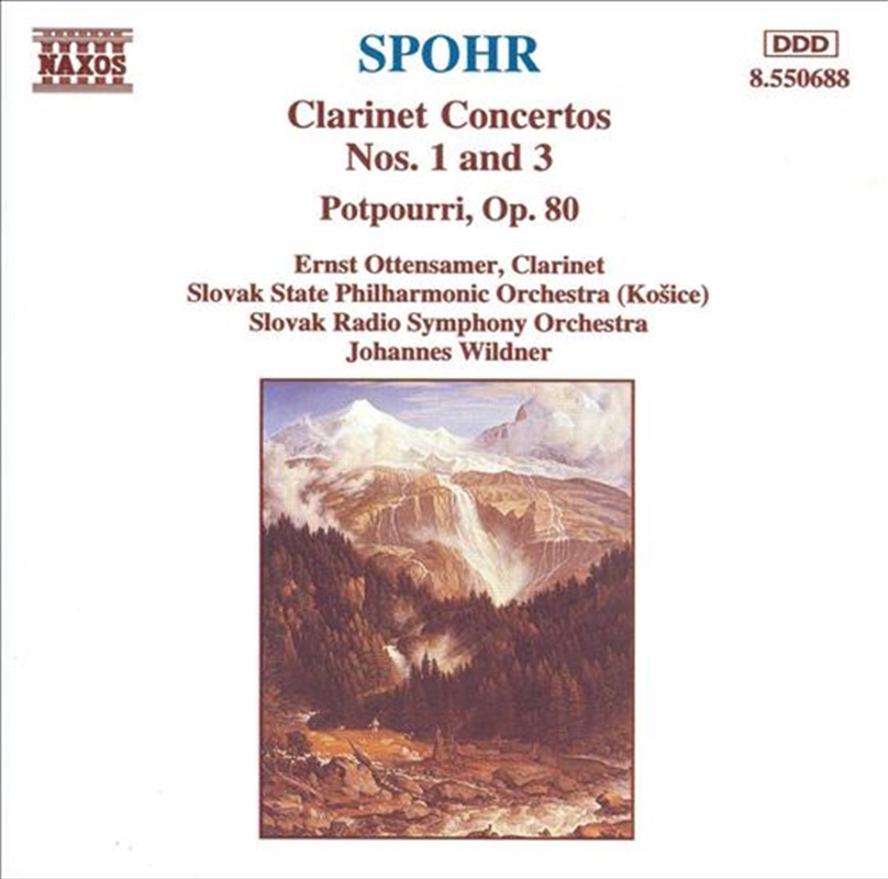 Spohr Clarinet Concertos 1 & 3/Product Detail/Music