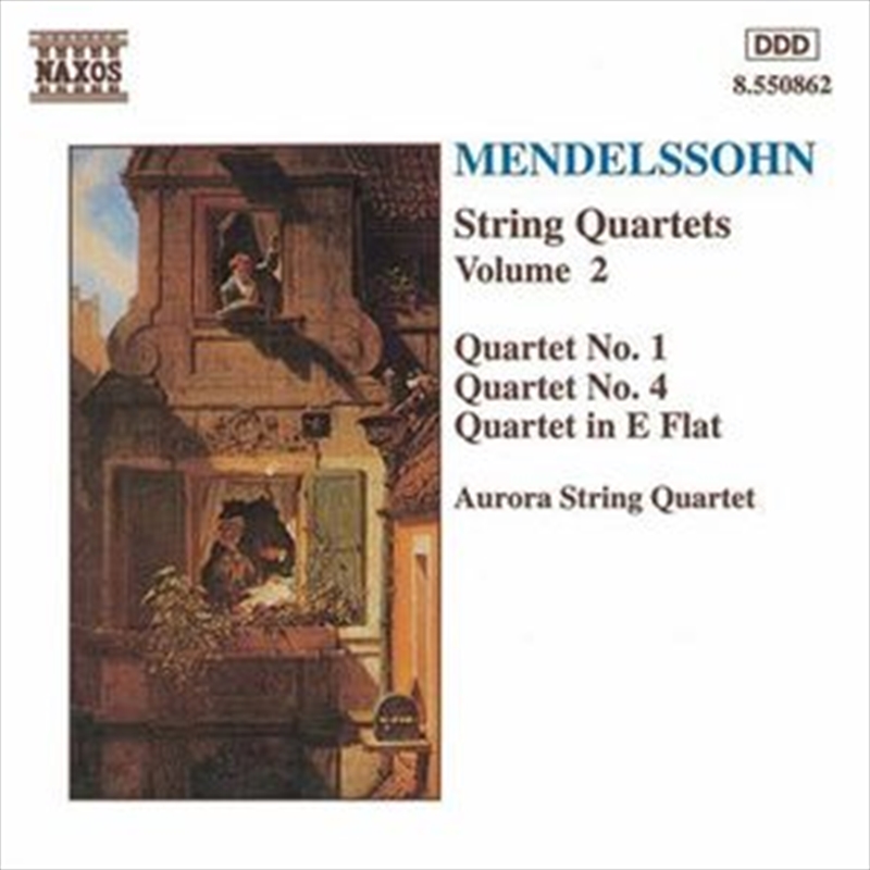 Mendelssohn String Quartets Vol 2 Quartet No 1, 4, E Flat/Product Detail/Music