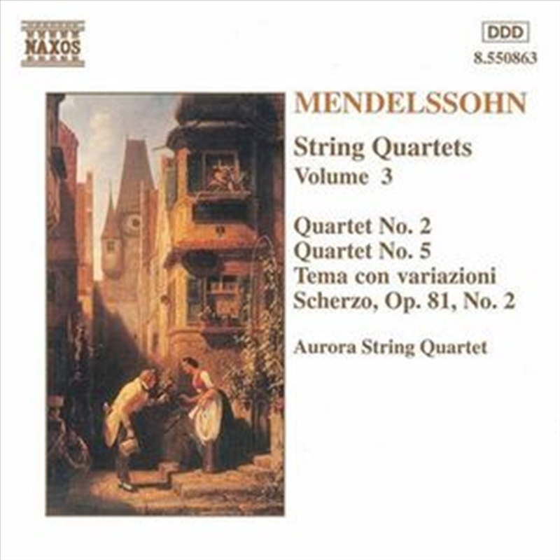 Mendelssohn String Quartets Vol 3 Quartet No 2, 5/Product Detail/Music