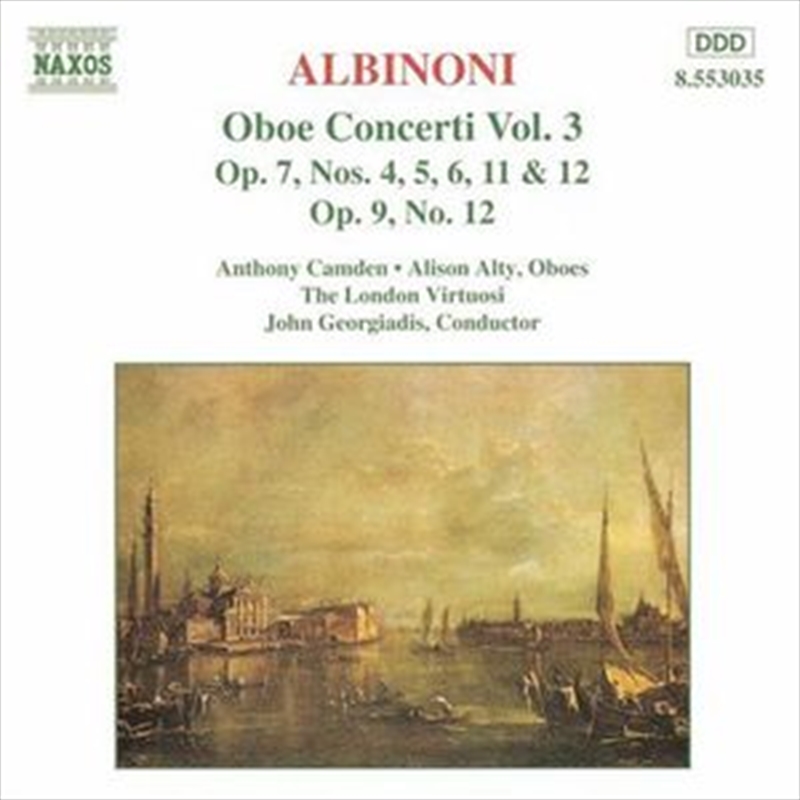 Albinoni Oboe Concerti Vol 3/Product Detail/Music