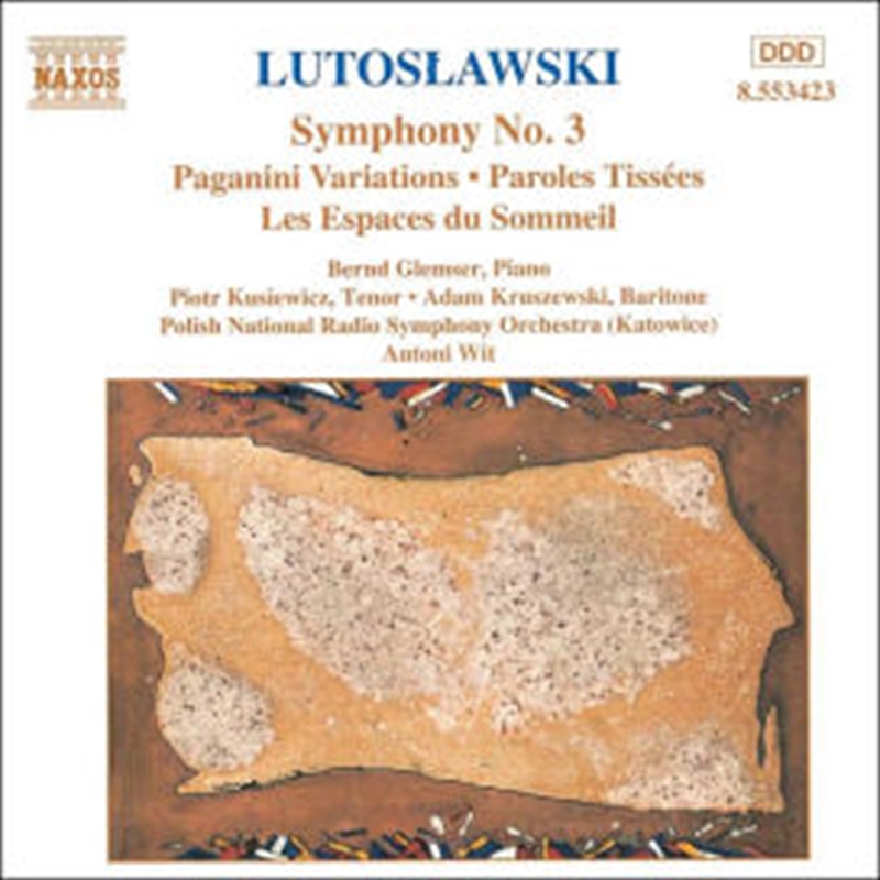 Lutoslawski:Symphony No.3/Product Detail/Music