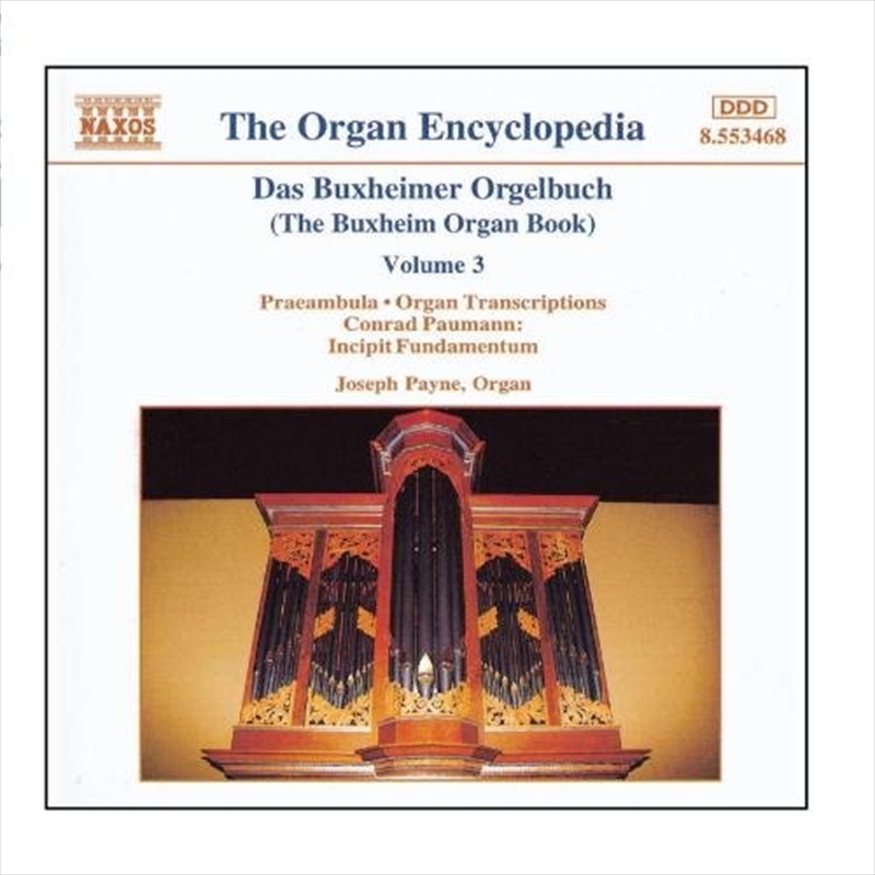 Buxheim Organ Book Volume/Product Detail/Rock/Pop