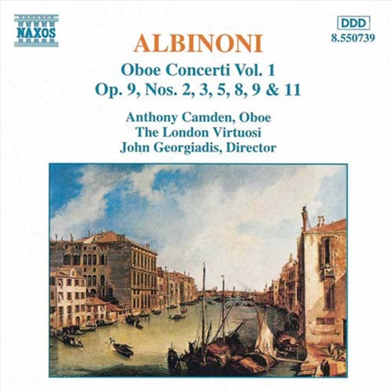 Buy Albinoni Oboe Concerti Vol 1 Op 9 No 2,3,5,8,9 & 11 Online Sanity